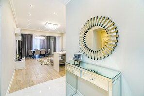 Premium bedding, desk, laptop workspace, soundproofing - Azure by residences (Baku)