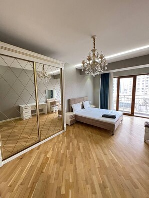 Deluxe Condo, City View | Premium bedding, desk, laptop workspace, soundproofing - Azure by residences (Baku)