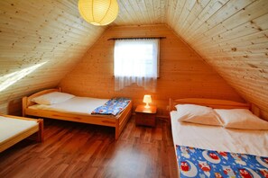3 bedrooms, individually furnished, bed sheets