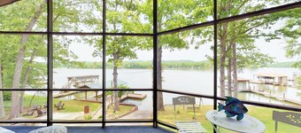 Lake Front house on Watts Bar Lake with large private dock, 2 screen porches
