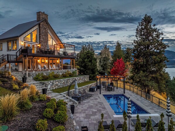 A heated pool