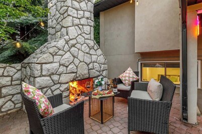 The Chimney | AC | Gigantic Outdoor Fireplace |