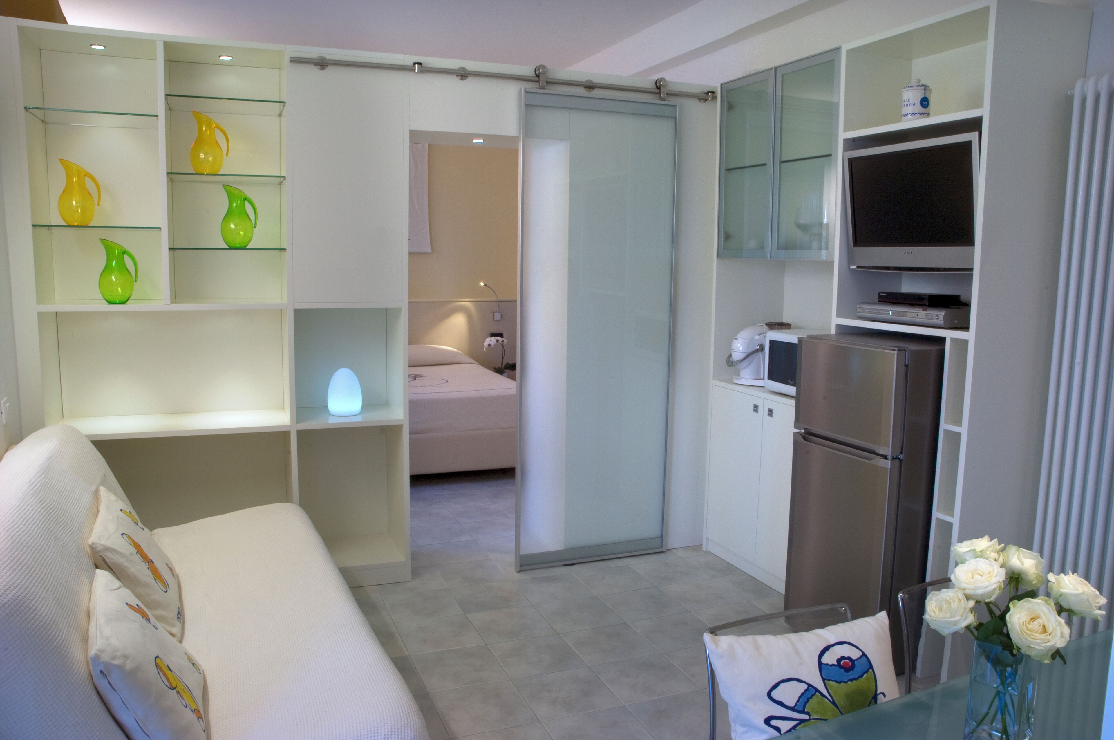 Appart'hôtel Deluxe, en bord de plage | Coin séjour