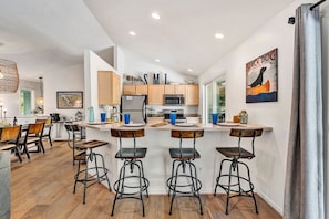 Fridge, microwave, oven, stovetop - Brown Dog`s Bluff -  dog friendly - Incredible game room, private dock, coffee bar...What a vacation spot! (Moneta)