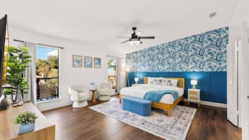 4 bedrooms, iron/ironing board, free WiFi, bed sheets