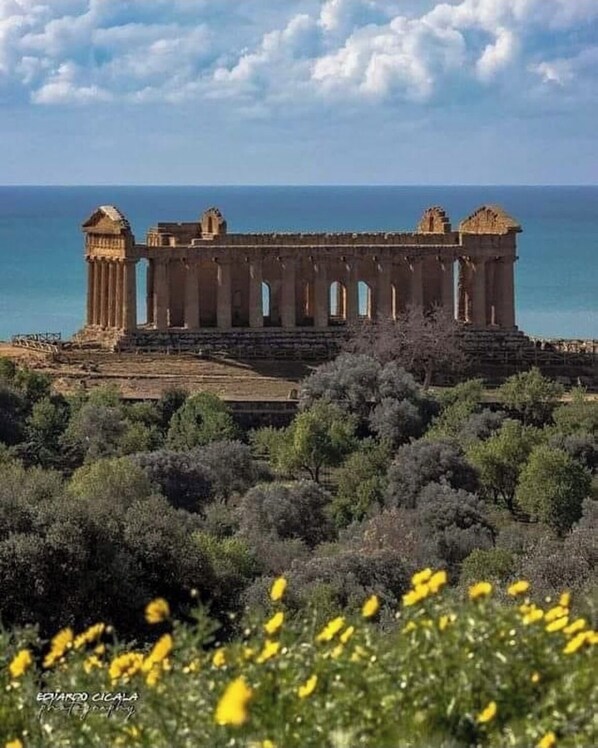 Vista frontal de la propiedad