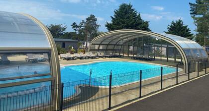 Chalet cottage de luxe avec piscine et internet inclus proche de la mer