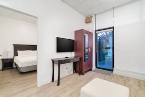 1 makuuhuone, silitysrauta/-lauta, vauvan matkasänky, Wi-Fi