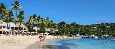 Sun loungers, beach towels