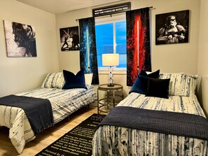 3 bedrooms, iron/ironing board, travel cot, WiFi