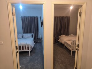 4 bedrooms, iron/ironing board, WiFi, bed sheets