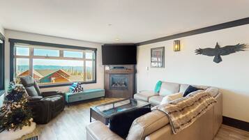 Télévision, cheminée, jeux vidéo