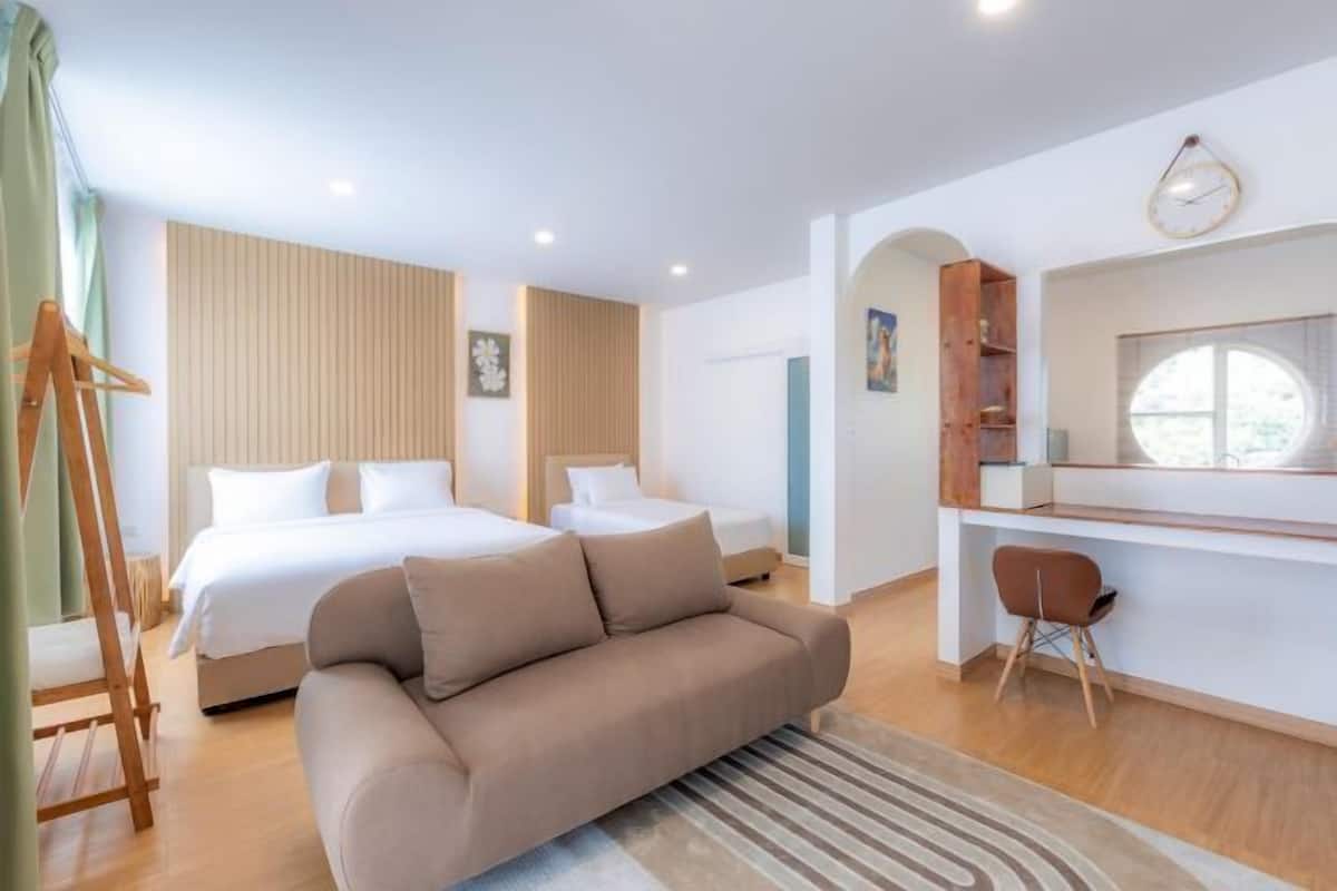 In-room safe, desk, laptop workspace, blackout drapes