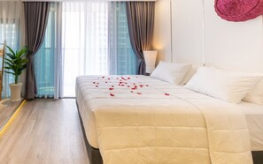 Suite presidencial, 1 habitación, con acceso al salón lounge del club, vista a la ciudad | Vista desde la habitación