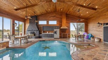 Indoor pool, a heated pool