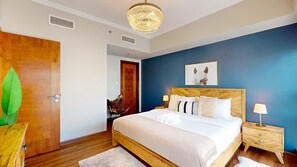 1 غرفة نوم ومكواة/لوح كي وواي فاي مجانًا وملاءات أسرّة