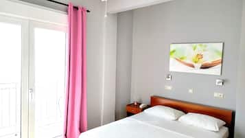 1 habitación, tabla de planchar con plancha, wifi y ropa de cama