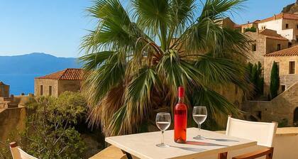 Menexes Suites | Melica Suite Balcony w/ Sea View