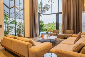 TV - Stunning 5BHK Luxury Villa with Private Pool, Jacuzzi & Lift A1 (Grand Morrod)