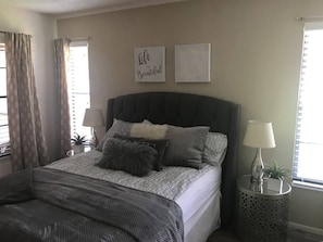 2 bedrooms, iron/ironing board, travel crib, free WiFi