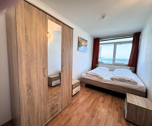 1 makuuhuone, vuodevaatteet