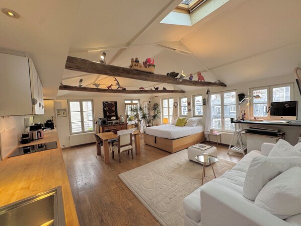 2 bedrooms, iron/ironing board, WiFi, bed sheets - Loft Marais 100 m2 in the heart of Paris (Paris)