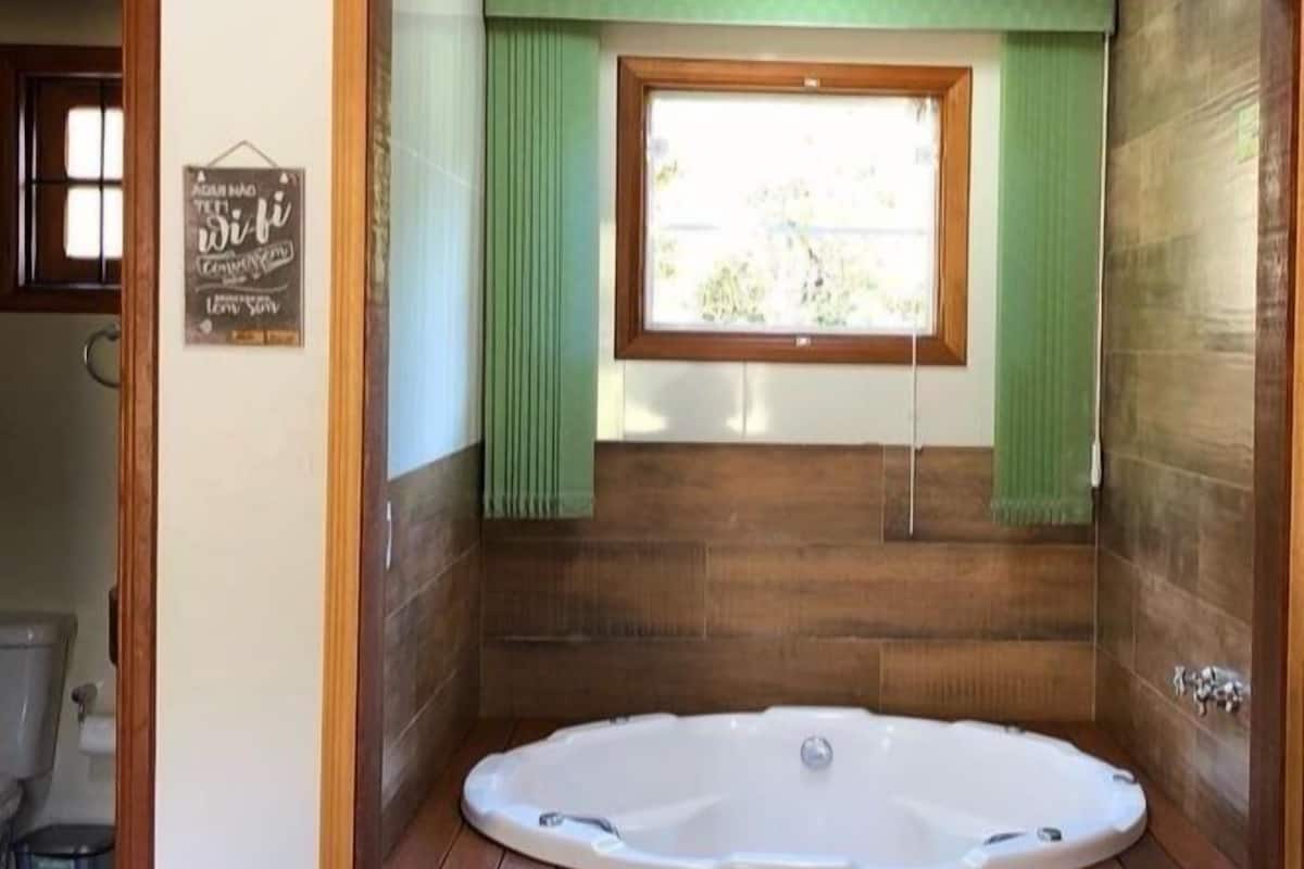 Chalet Confort, balcon, vue jardin