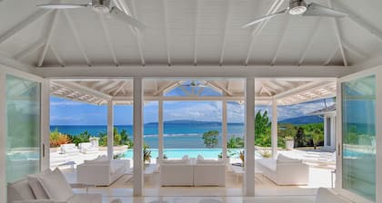 5br Oceanfront Contemporary Round Hill Resort Villa Beach Pickleball Spa Gym