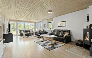 Télévision, cheminée