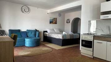 Studio Suite Deluxe, quang cảnh biển | Khu phòng khách