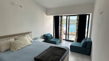 Deluxe Apartment, Sea View | 1 bedroom, free WiFi