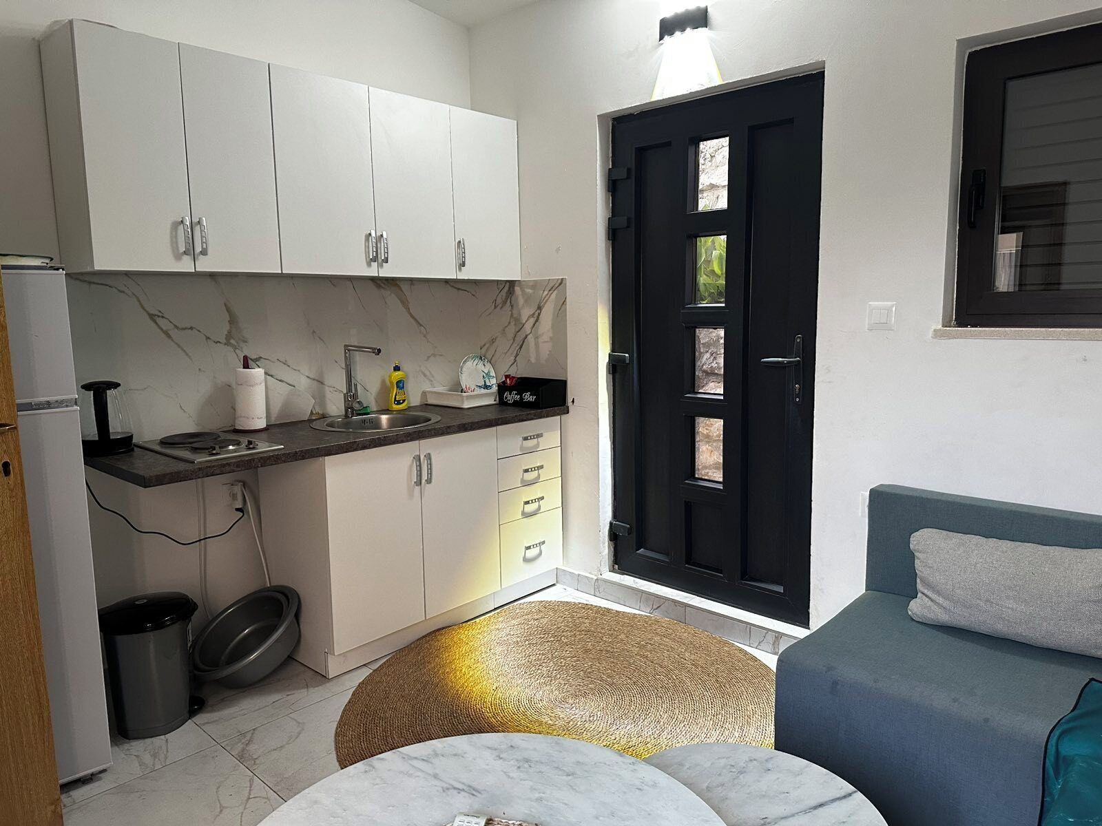 Căn hộ Deluxe, quang cảnh biển | Bếp riêng | Tủ lạnh, bếp nấu, dụng cụ nấu nướng/bát dĩa/dao nĩa 