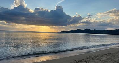 Large Oceanfront 4 Bedroom Home near Rincon directly on a Beautiful Quiet Beach