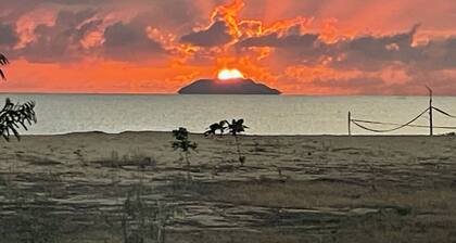 Large Oceanfront 4 Bedroom Home near Rincon directly on a Beautiful Quiet Beach