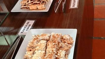 Free daily buffet breakfast