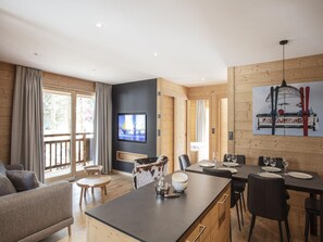 Apartment | Living area - Welcoming Apartment With Paid Sauna (Anniviers)