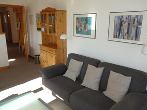 Apartment | Living area - Charming Apartment With Valley (Veysonnaz)