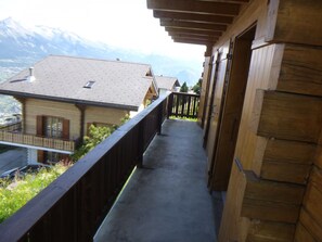Apartment | View from property - Sunny Apartment With Outdoor Dinning (Veysonnaz)