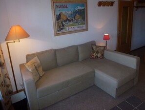 Living room - Studio With a Hilltop View (Veysonnaz)