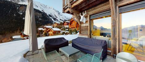 Alpehytte | Utsikt fra overnattingsstedet