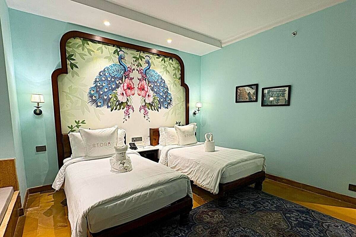 Deluxe-Zimmer, 2 Einzelbetten (Palace Room Twin) | Italienische Bettbezüge von Frette, hochwertige Bettwaren