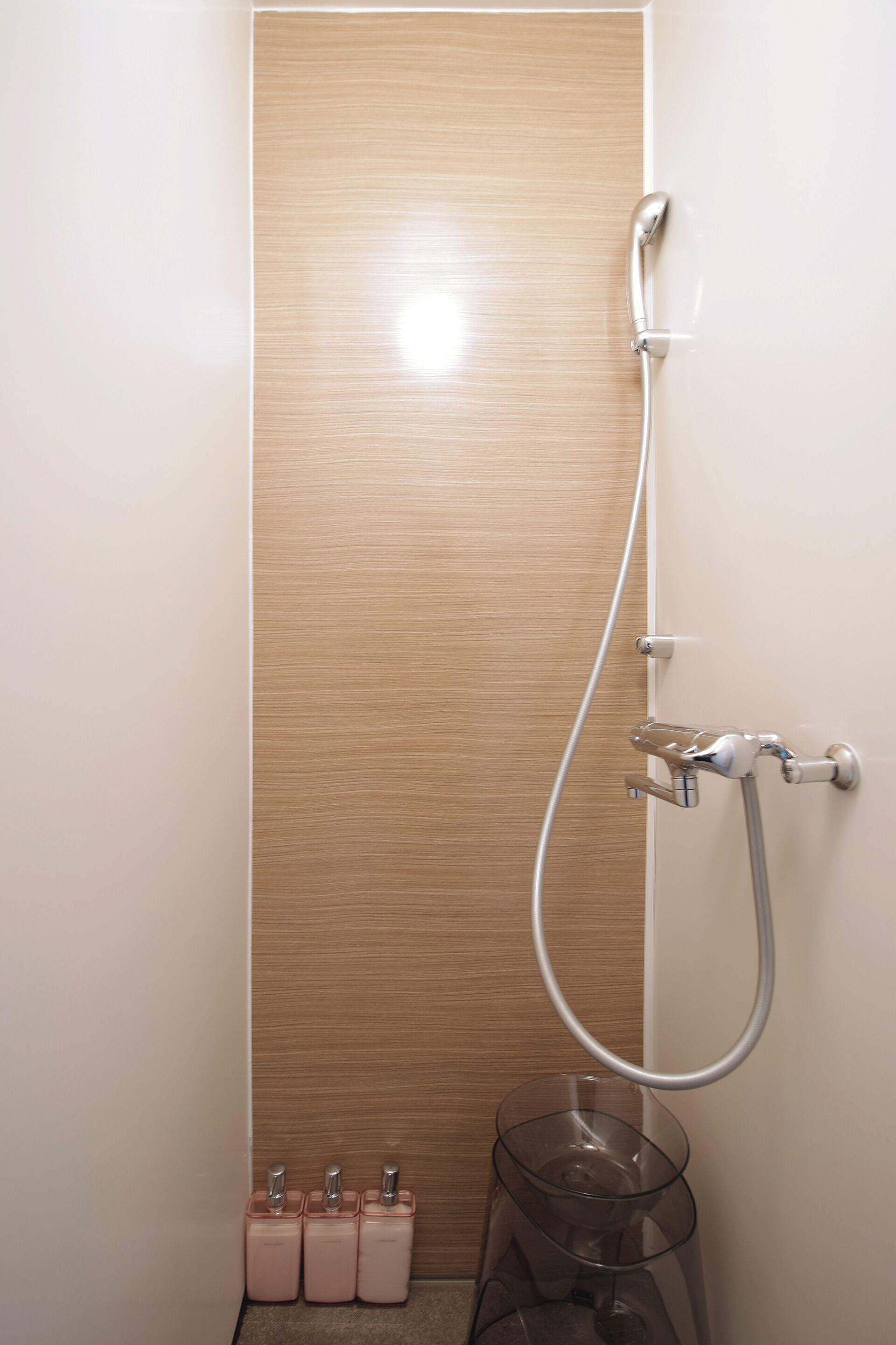 Shower, free toiletries, hair dryer, slippers