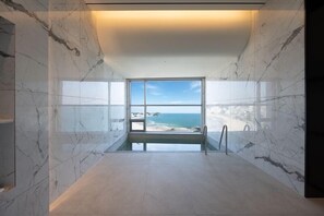 Premium Suite, Private Pool, Sea View | In-room safe, soundproofing, free WiFi, bed sheets