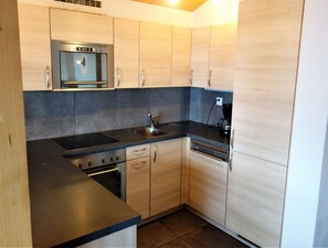 Apartment | Private kitchen - Ski Lift Apartment With Views (Veysonnaz)
