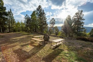 屋外ダイニングエリア