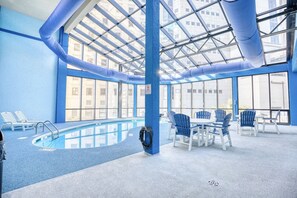Indoor pool, a heated pool