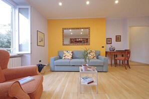 Huoneisto, kaupunkinäköala | Oleskelualue