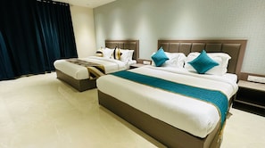 Family Quadruple Room | Premium bedding, desk, laptop workspace, soundproofing - HOTEL SHREE JI INN  (Kishangarh)
