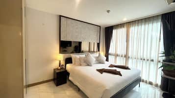 1 bedroom, iron/ironing board, internet, bed sheets