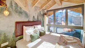 4 bedrooms, free WiFi, bed sheets - Le Grand Cerf - appartement 8 pers - proche centre (Les Gets)